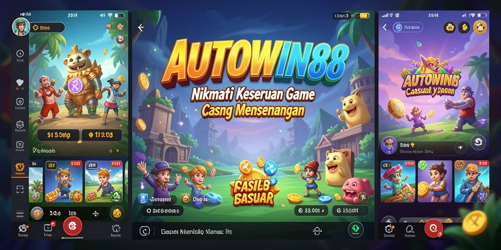 Tampilan karakter lucu dan gameplay yang menarik di AUTOWIN88.