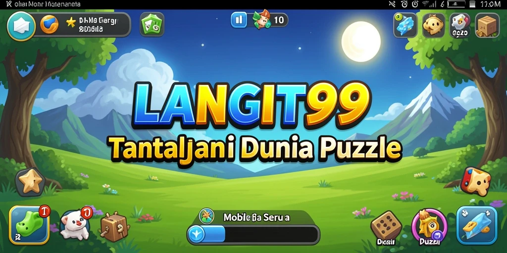 Gameplay LANGIT99 yang mengasyikkan dengan berbagai puzzle menarik.